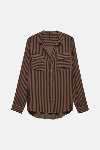 Hemd (lange mouwen) bruin - VERO MODA®