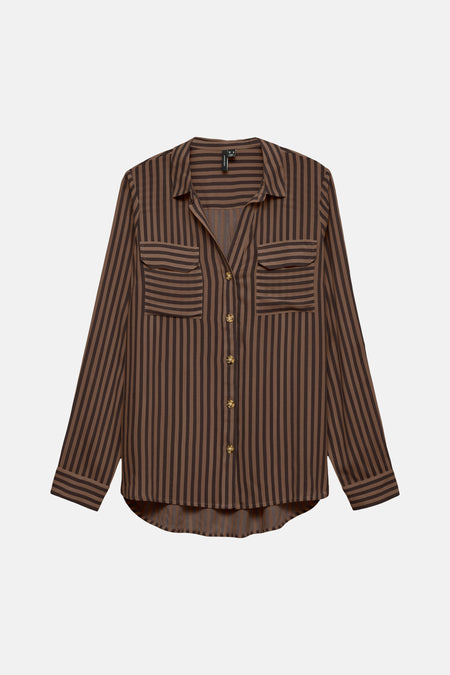 Chemisier (manches longues) brun - VERO MODA®