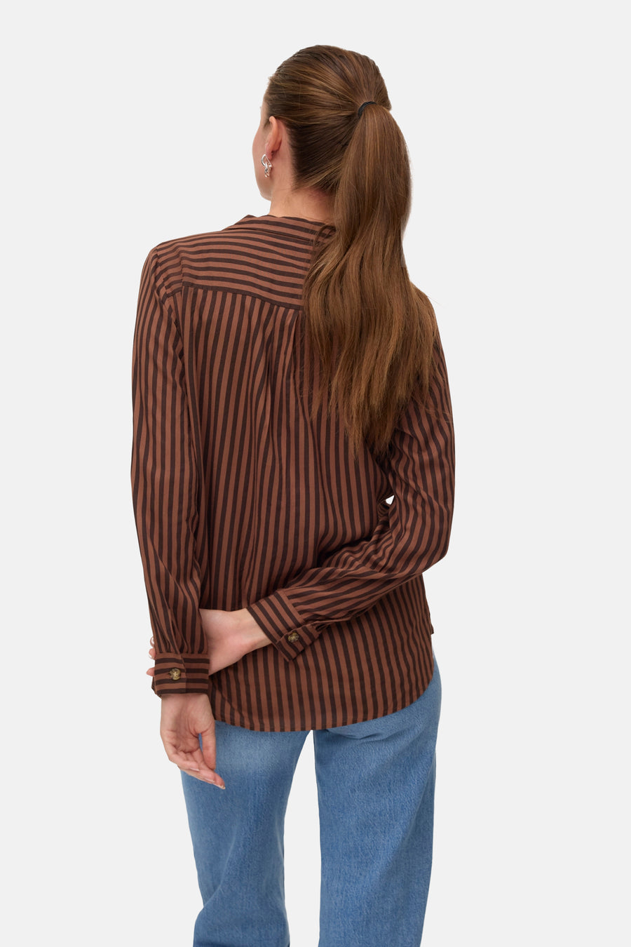 Hemd met lange mouwen - bruin