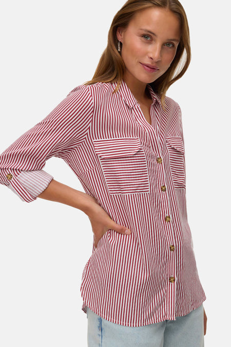 Hemd (lange mouwen) Rood - VERO MODA®