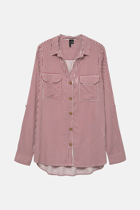 Hemd (lange mouwen) Rood - VERO MODA®