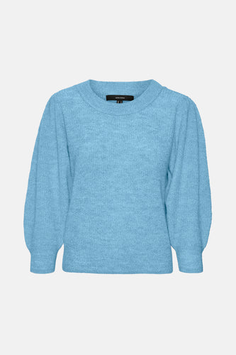 Pull met ronde hals - blauw - VERO MODA®