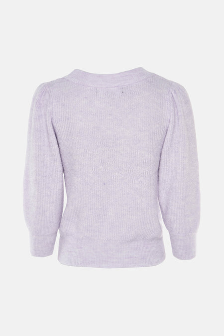 Pull met ronde hals - paars