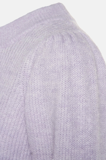 Pull met ronde hals - paars