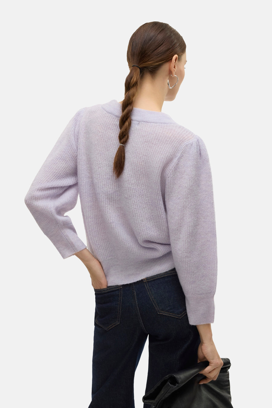 Pull met ronde hals - paars - VERO MODA®