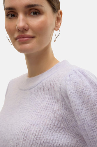 Pull met ronde hals - paars - VERO MODA®