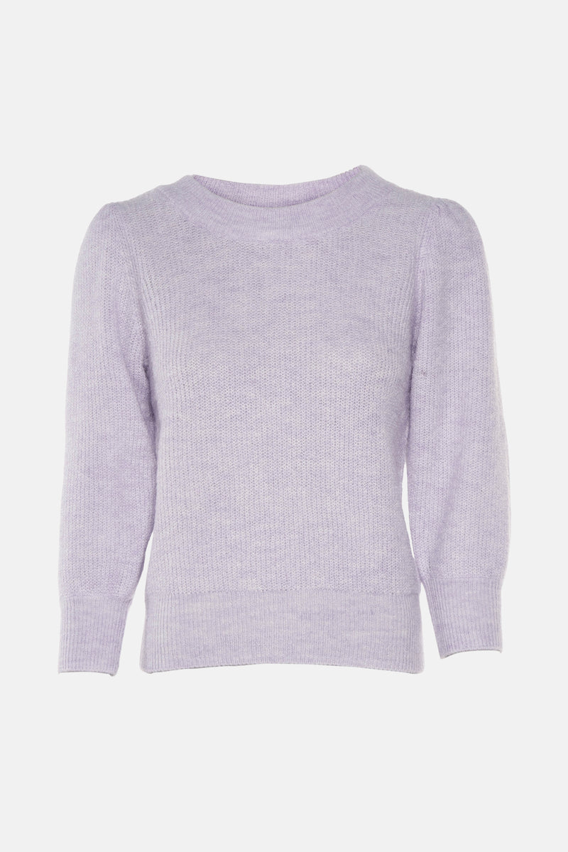 Pull met ronde hals - paars