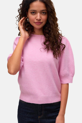 Pull à col rond - rose - VERO MODA®