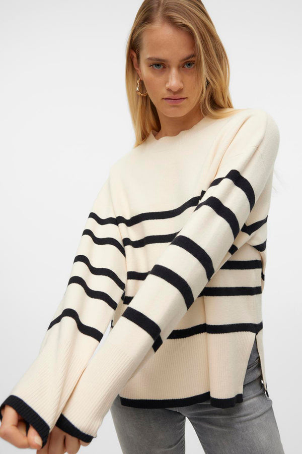 VMSABA LS O-NECK STRIPE PULLOVER GA NOOS