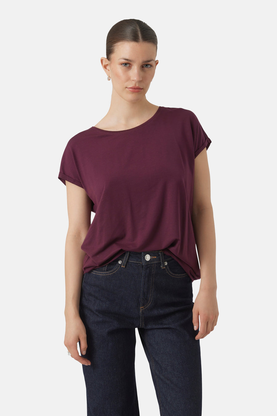 T-shirt met korte mouwen - paars - VERO MODA®