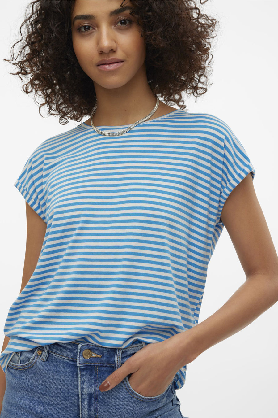 T-shirt met korte mouwen - blauw - VERO MODA®