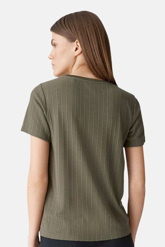 T-shirt met korte mouwen - Kaki - OPUS