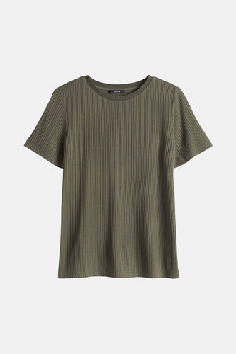 T-shirt met korte mouwen - Kaki - OPUS