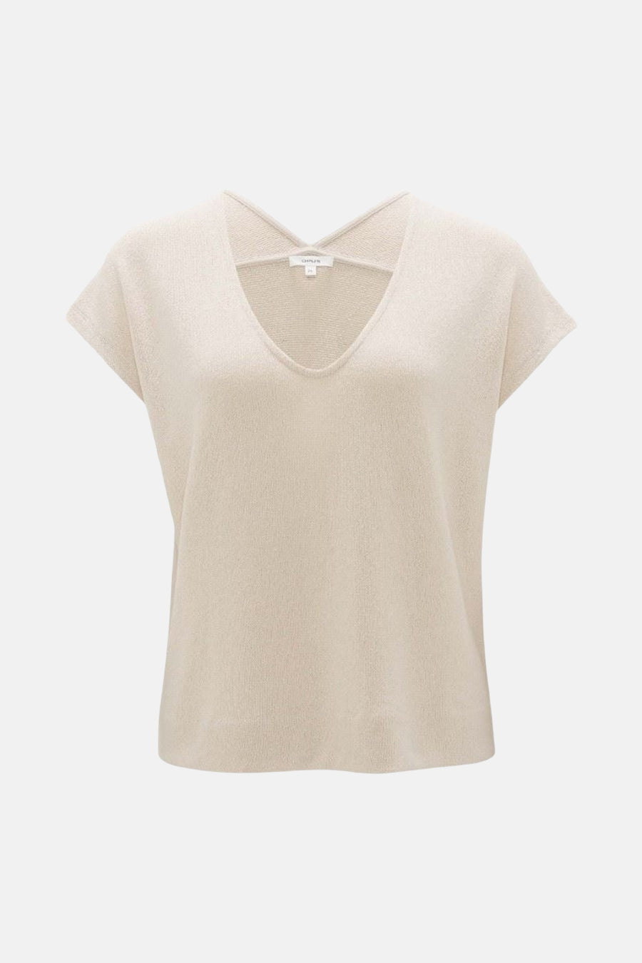 Blouse met korte mouwen - ecru - OPUS