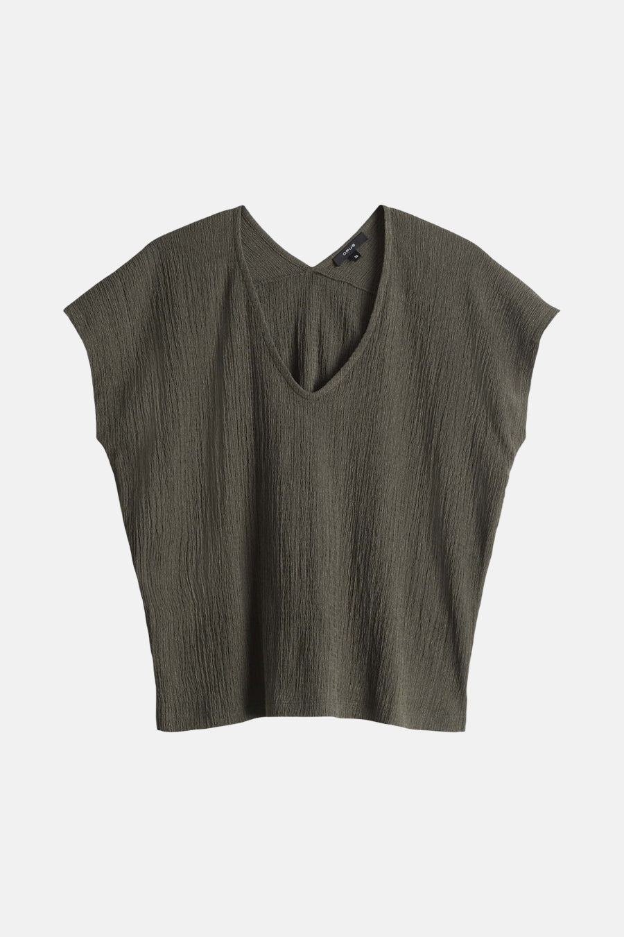 Blouse à manches courtes - Kaki - OPUS