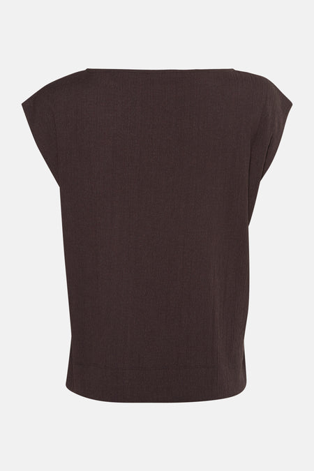 Blouse (zonder mouwen) Bruin - OPUS