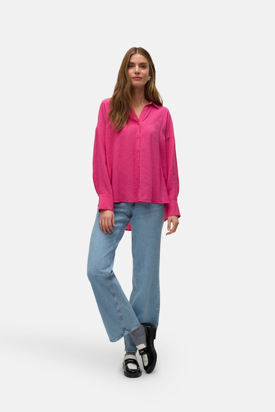VMQUEENY LS OVERSIZE SHIRT WVN GA NOOS