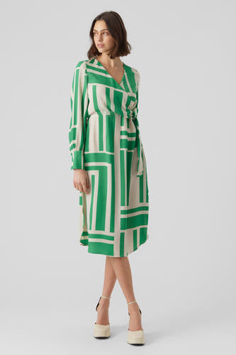 Kleedje met lange mouwen - groen