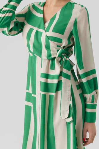 Kleedje met lange mouwen - groen