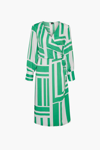 Kleedje met lange mouwen - groen