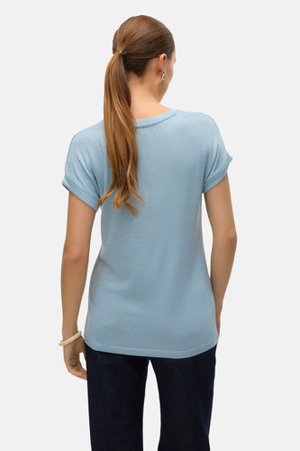 T-shirt met korte mouwen - blauw - VERO MODA®