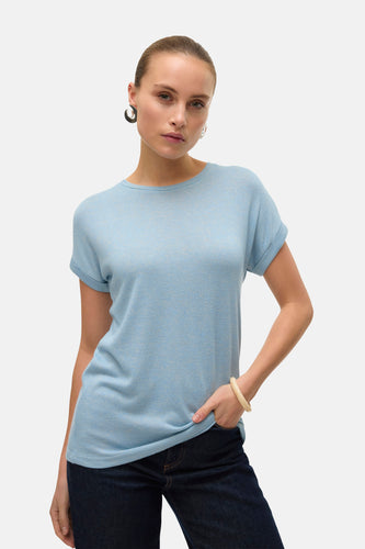 T-shirt met korte mouwen - blauw - VERO MODA®