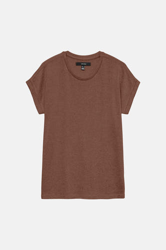Top uni manche courte brun - VERO MODA®