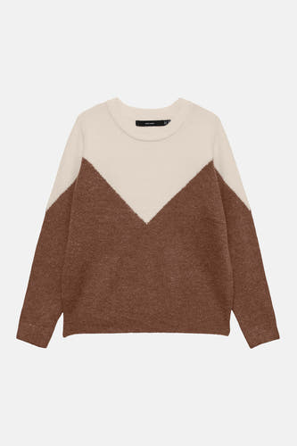 Trui met ronde hals bruin - VERO MODA®