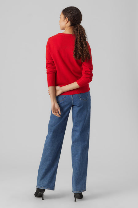 VMCUTEDEER LS O-NECK BLOUSE XMAS
