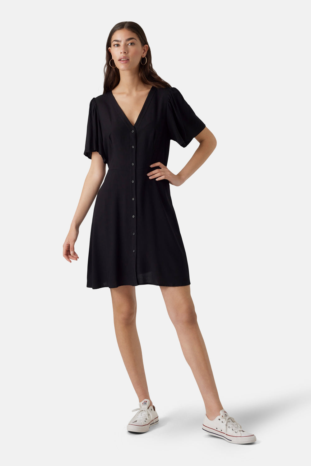 Kleedjes (korte mouwen) Zwart - VERO MODA®