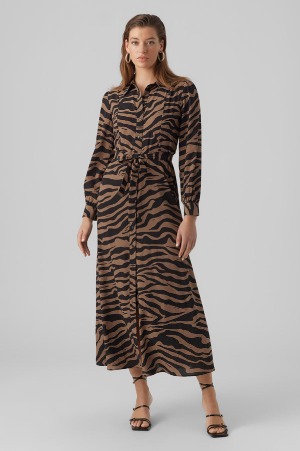 Kleedjes (lange mouwen) Bruin - VERO MODA®