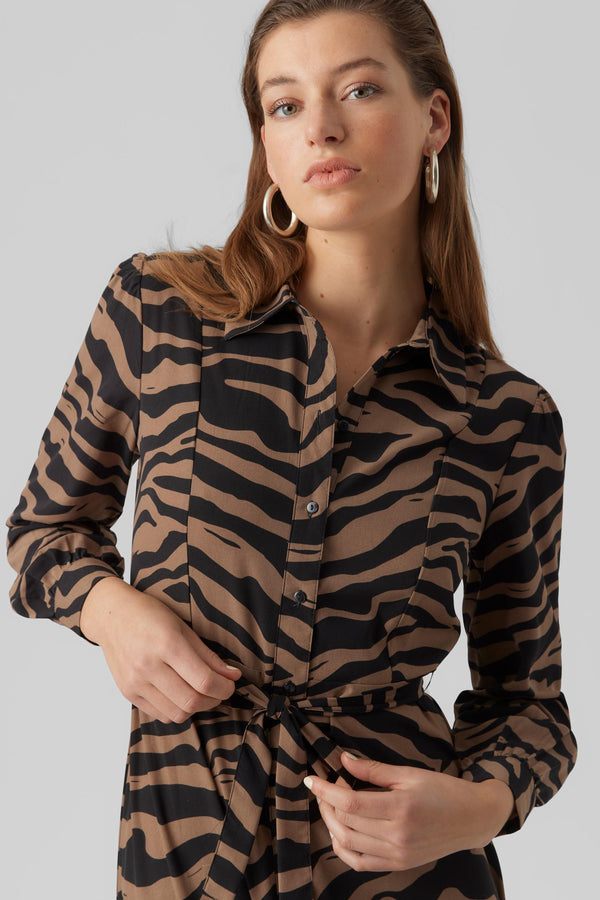 Kleedjes (lange mouwen) Bruin - VERO MODA®