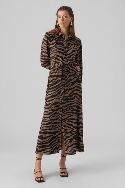 Kleedjes (lange mouwen) Bruin - VERO MODA®
