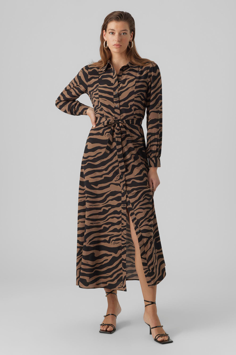 Kleedjes (lange mouwen) Bruin - VERO MODA®
