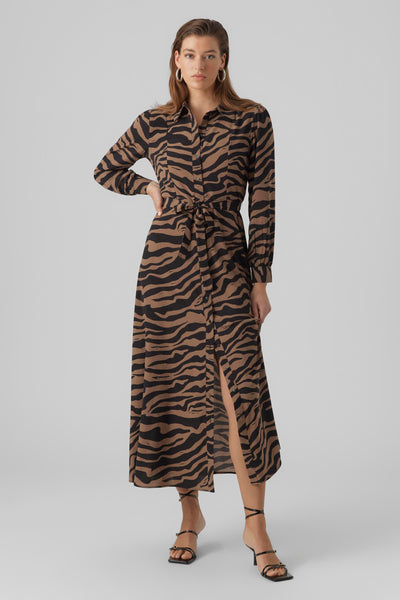 Kleedjes (lange mouwen) Bruin - VERO MODA®