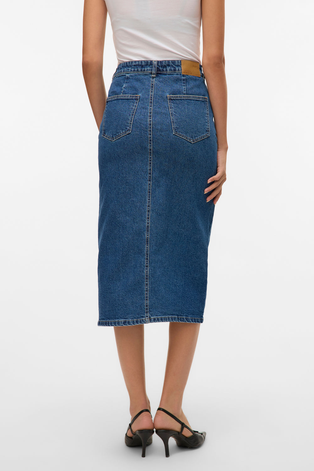 Rok 3/4 Mid blue denim - VERO MODA®