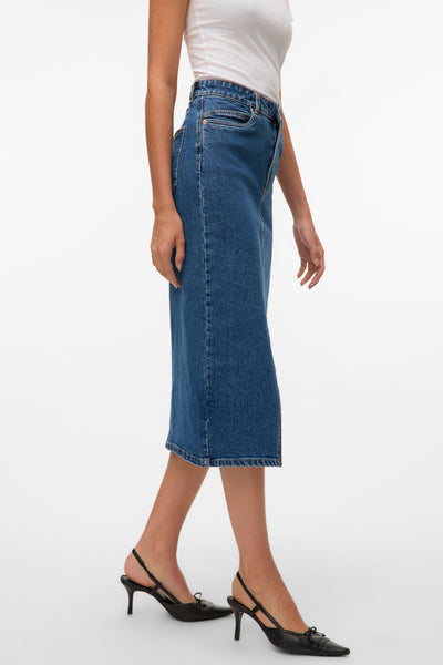 Rok 3/4 Mid blue denim - VERO MODA®