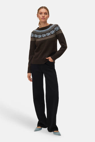 Trui met ronde hals bruin - VERO MODA®