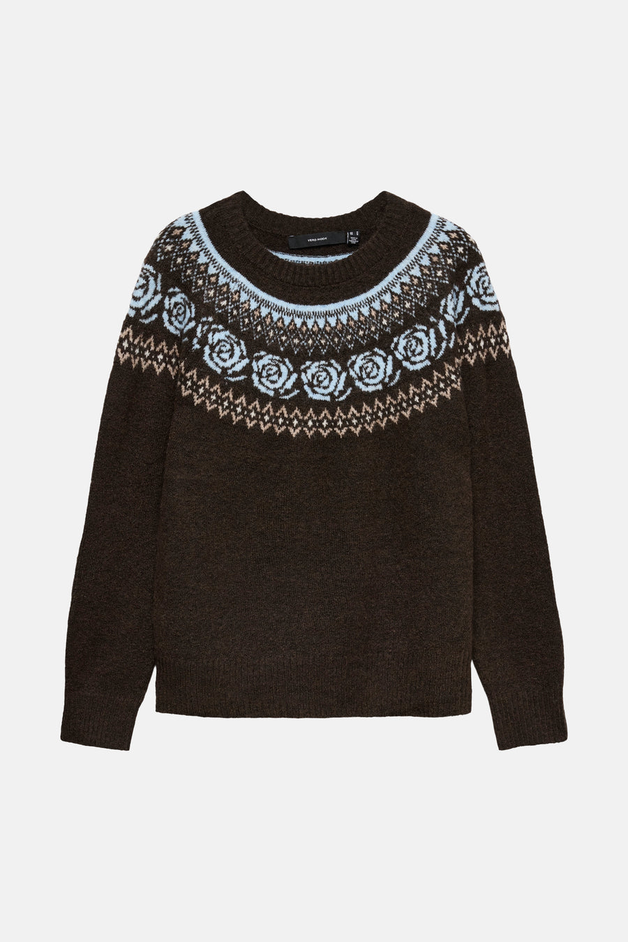 Trui met ronde hals bruin - VERO MODA®