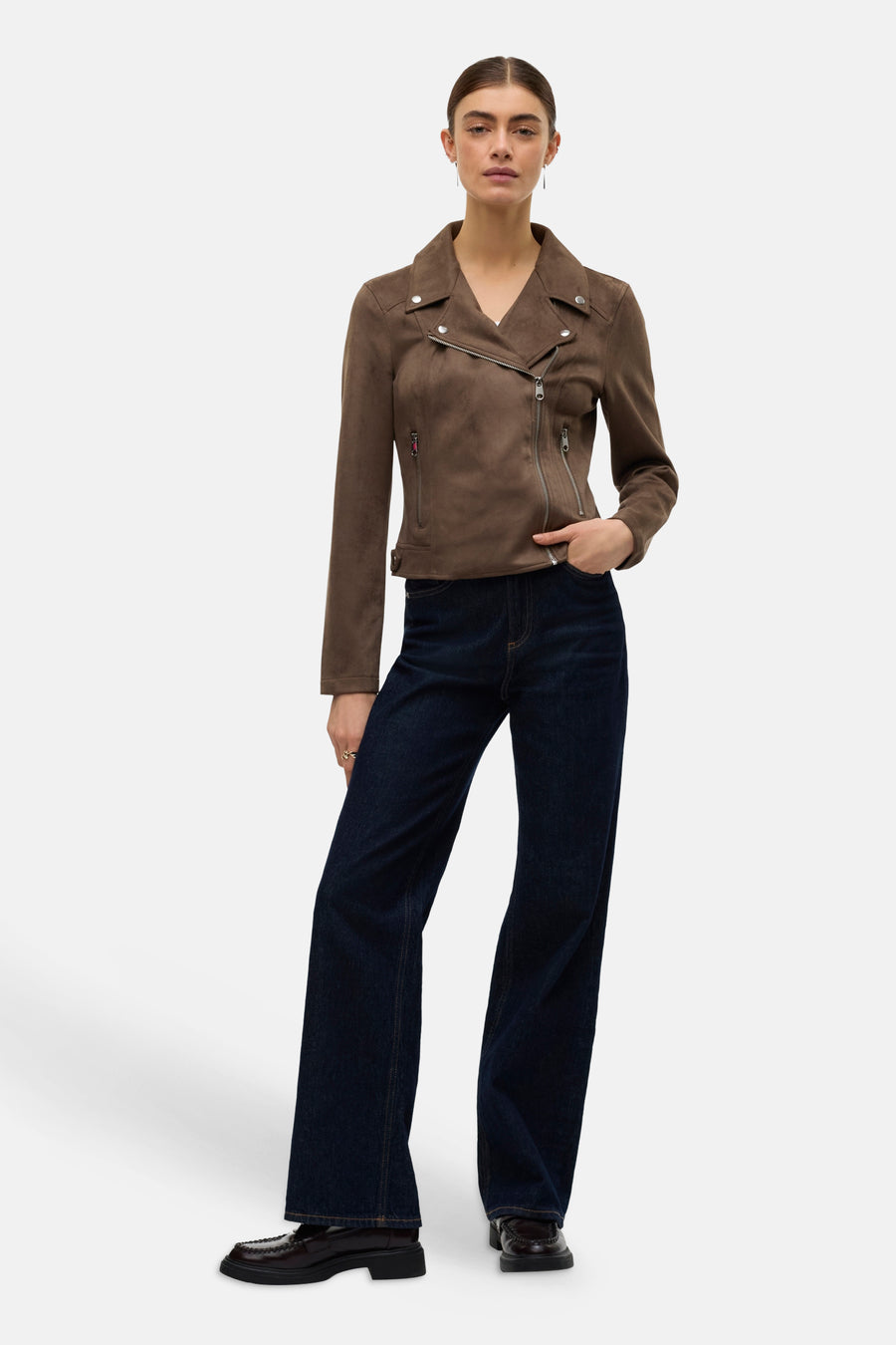 Lederen jas bruin - VERO MODA®
