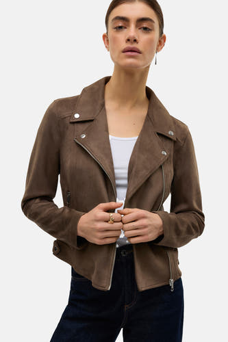Lederen jas bruin - VERO MODA®