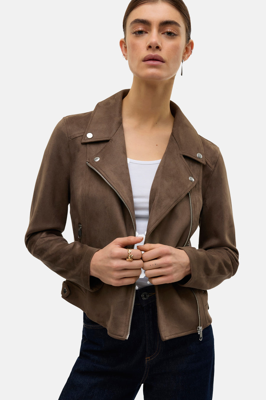 Lederen jas bruin - VERO MODA®