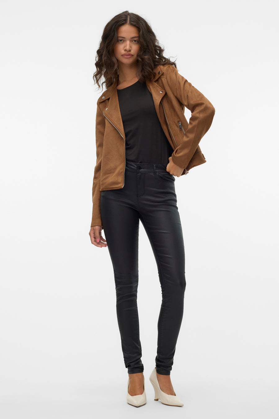 Lederen jas bruin - VERO MODA®