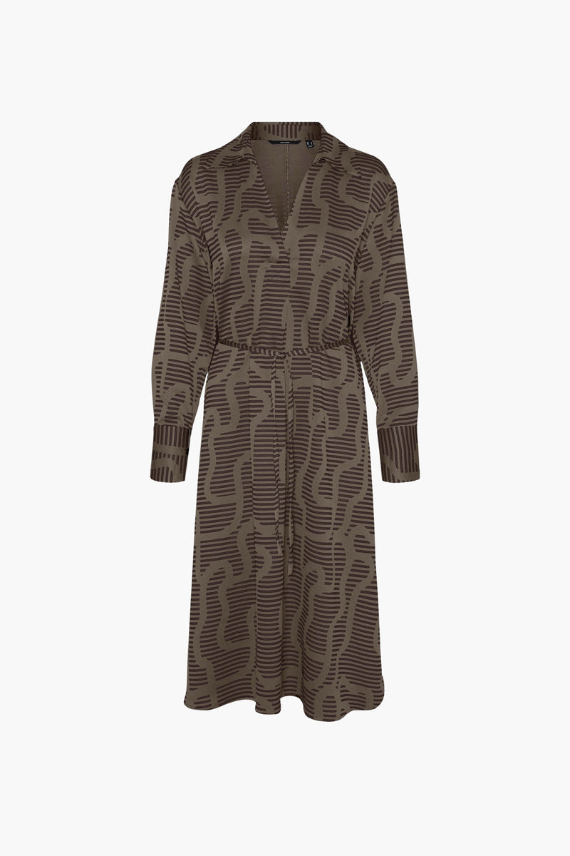 Kleedjes (lange mouwen) Bruin - VERO MODA®