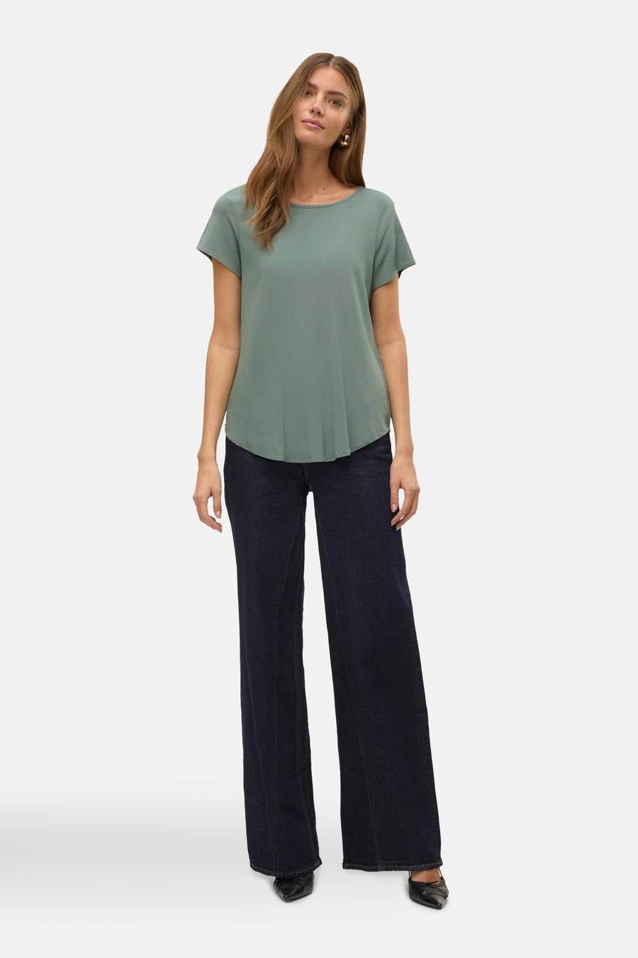 Blouse à manches courtes - vert - VERO MODA®