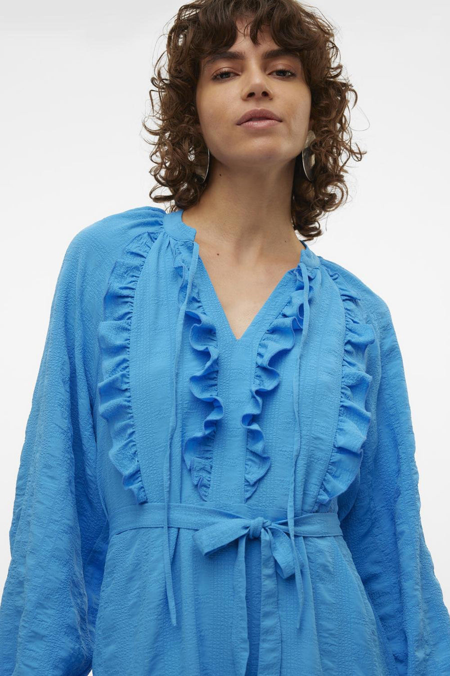 Robe &agrave; manches longues - bleu - VERO MODA®