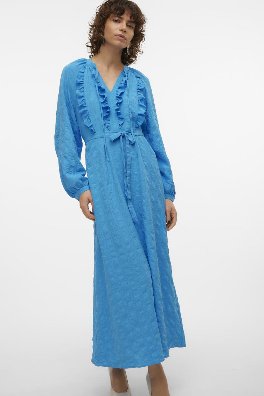 Robe &agrave; manches longues - bleu - VERO MODA®