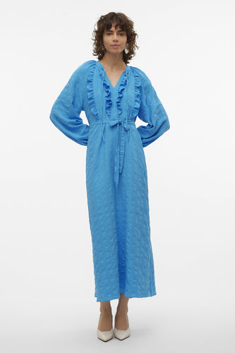 Robe &agrave; manches longues - bleu - VERO MODA®