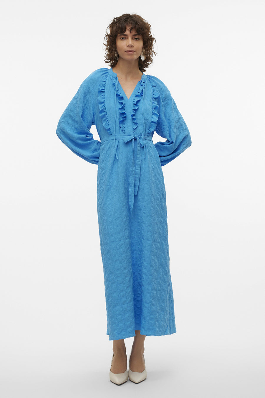 Robe &agrave; manches longues - bleu - VERO MODA®