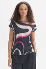 Blouse à manches courtes - bleu